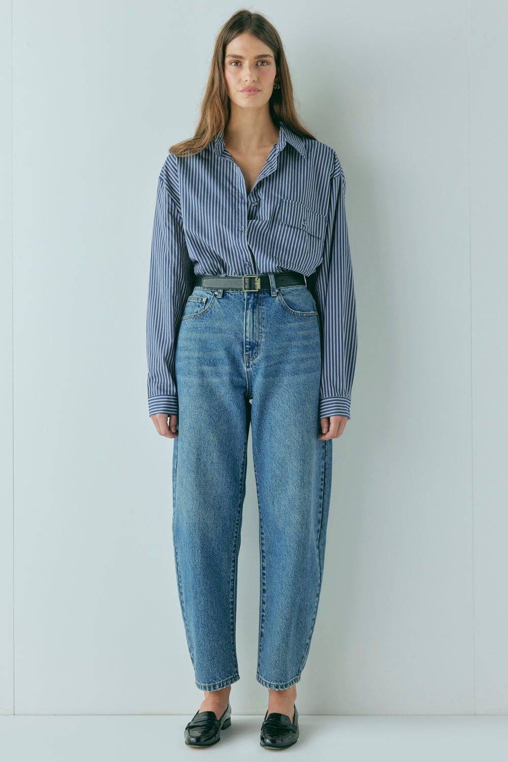 Lex Barrel Denim Jeans Blue