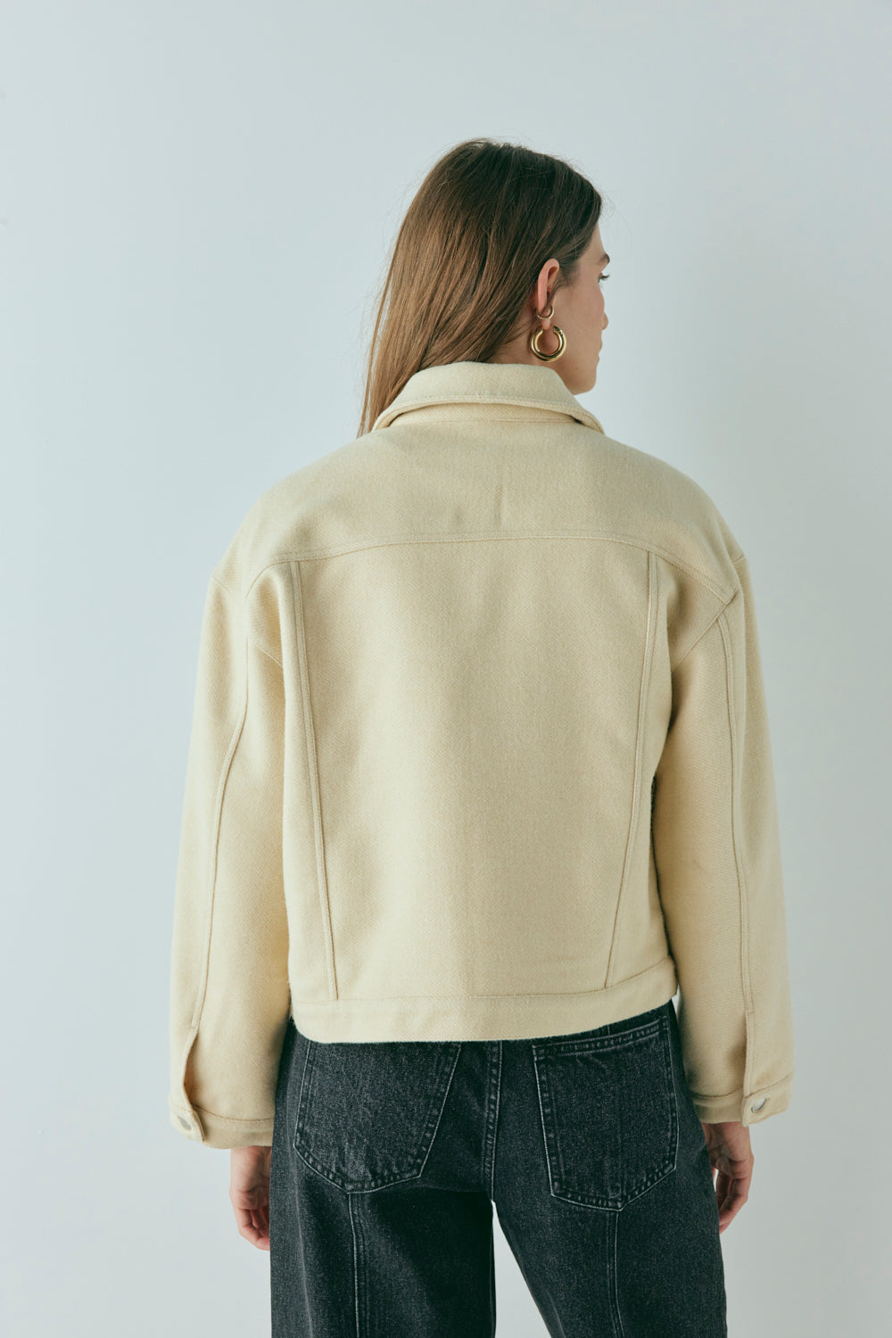 Elani Trucker Jacket Oat