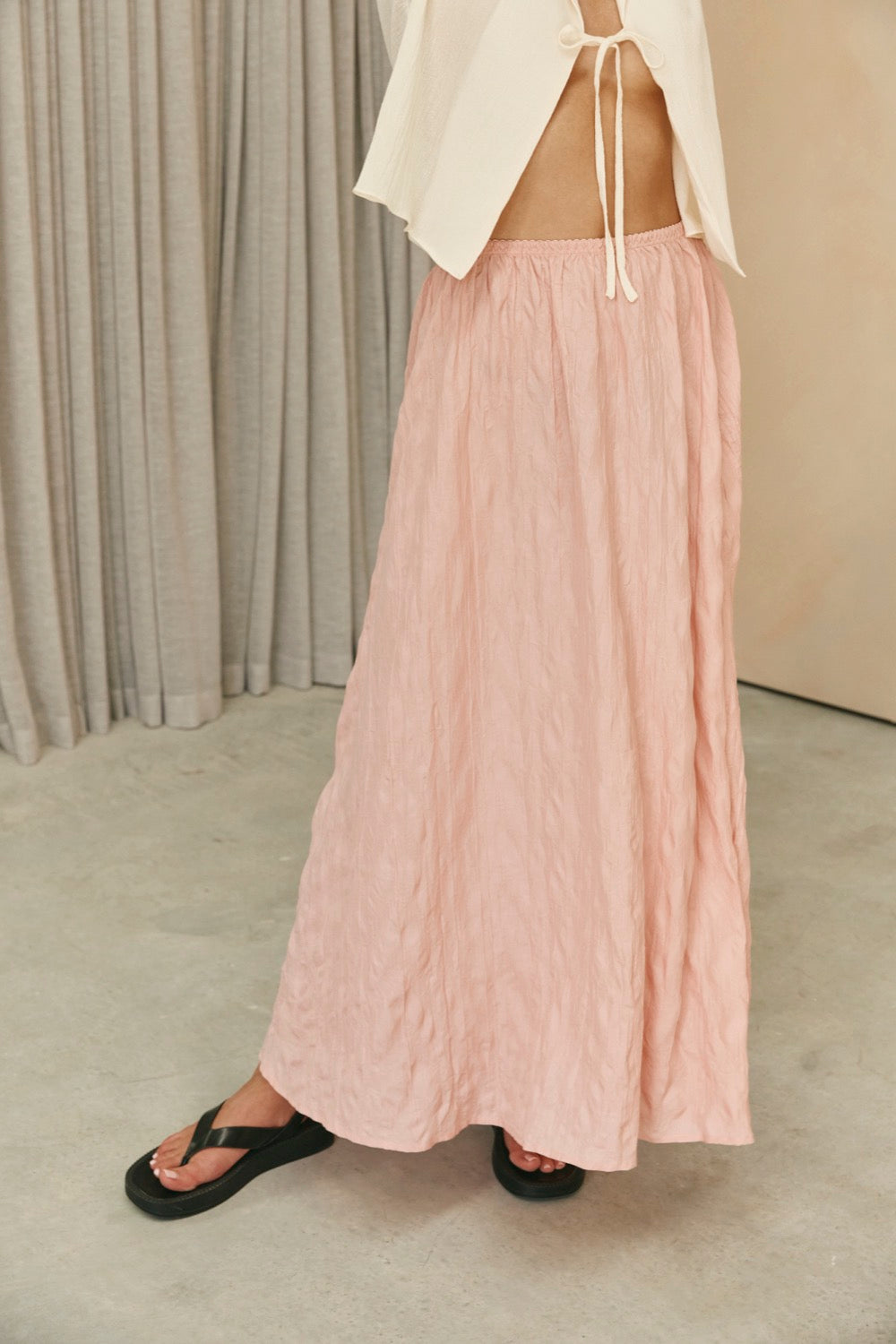 Solara Midi Skirt Pink