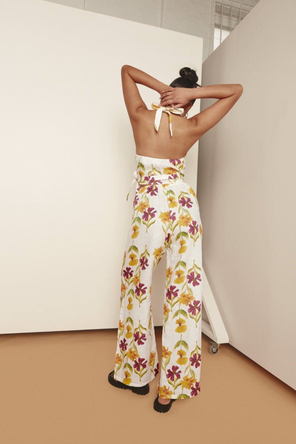 Collective Tops - Celia Linen Top Flora sixth image