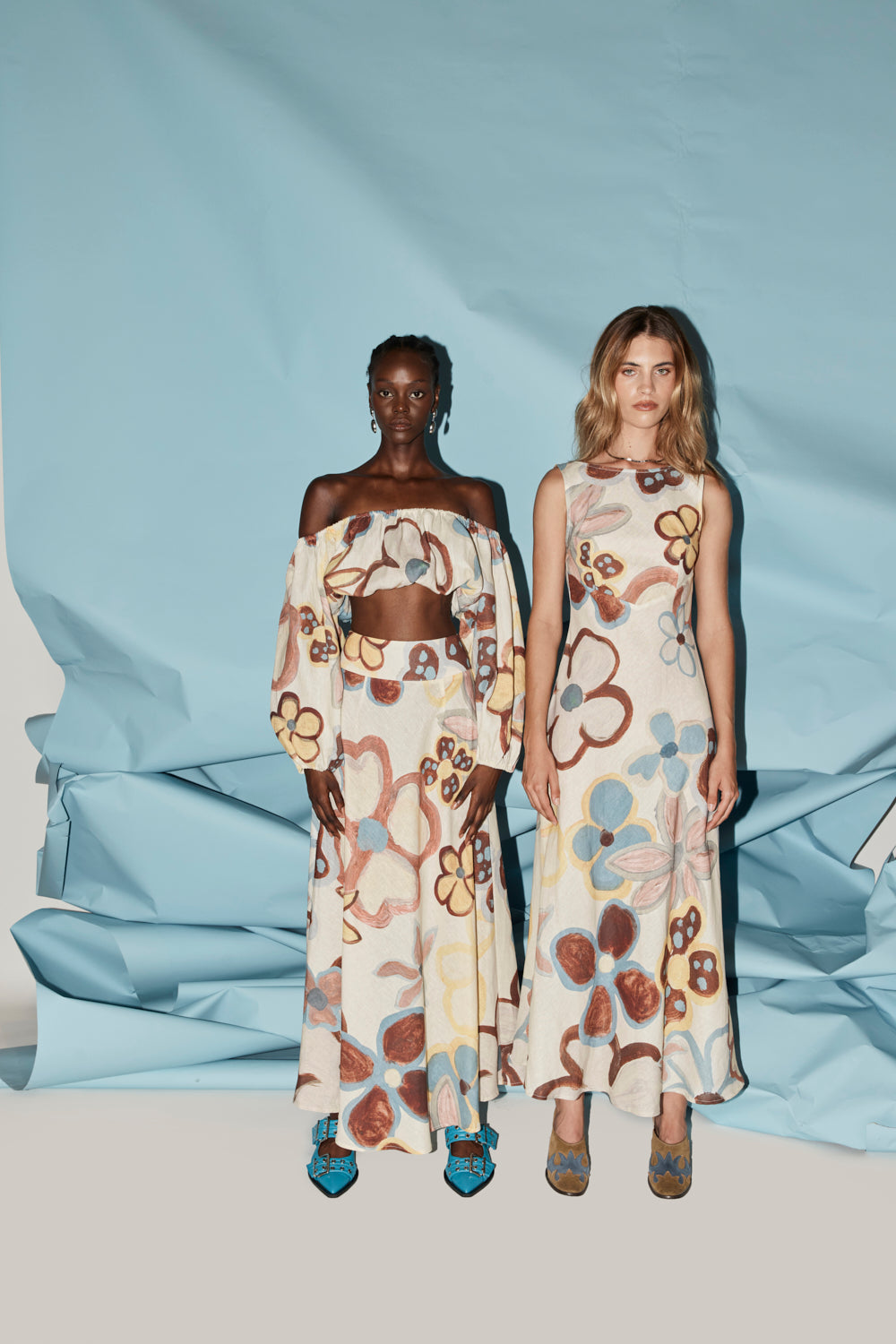 Collective Tops - Inka Linen Top Flower fourth image