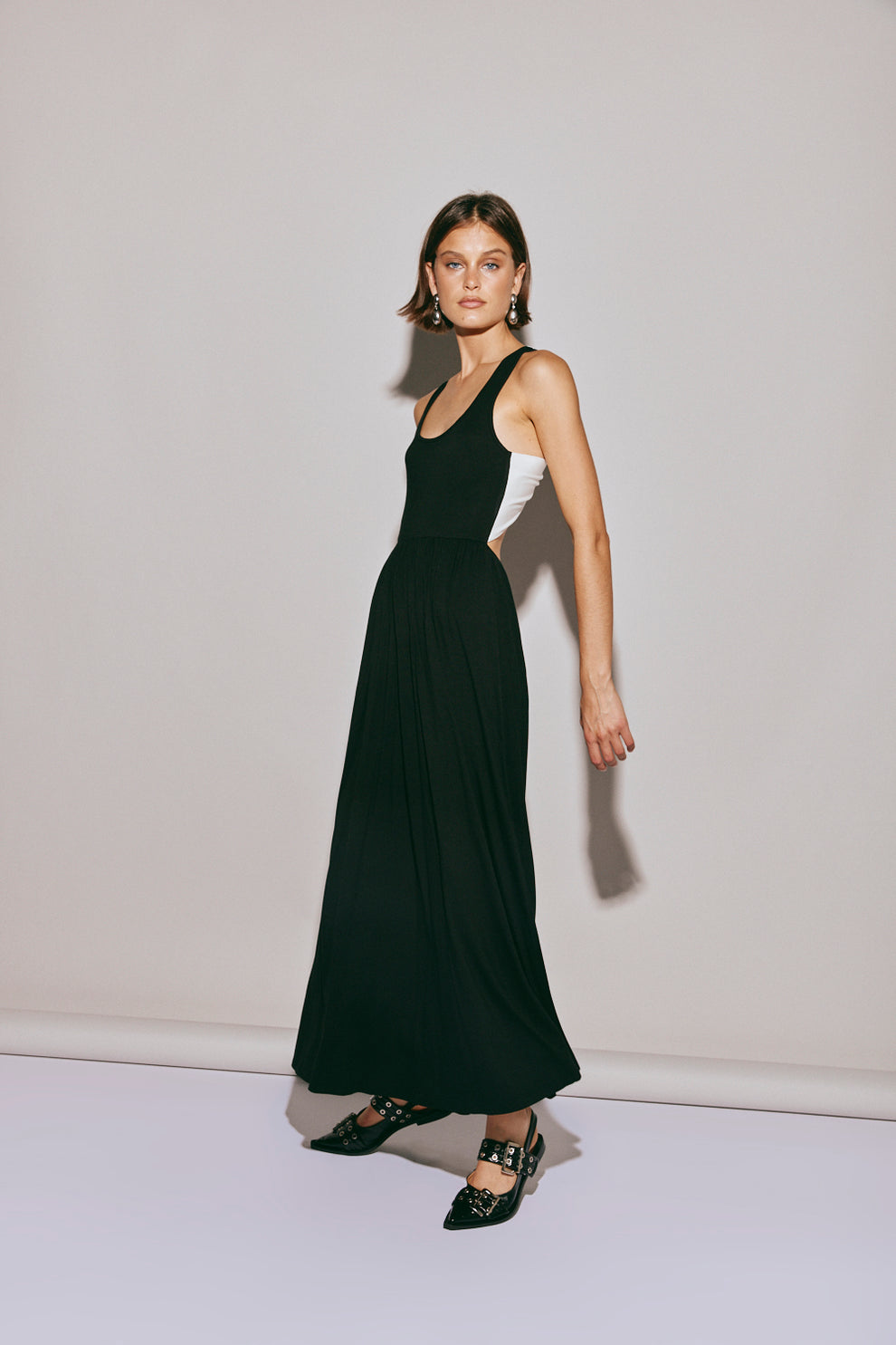Lena Maxi Dress Black - Image 3