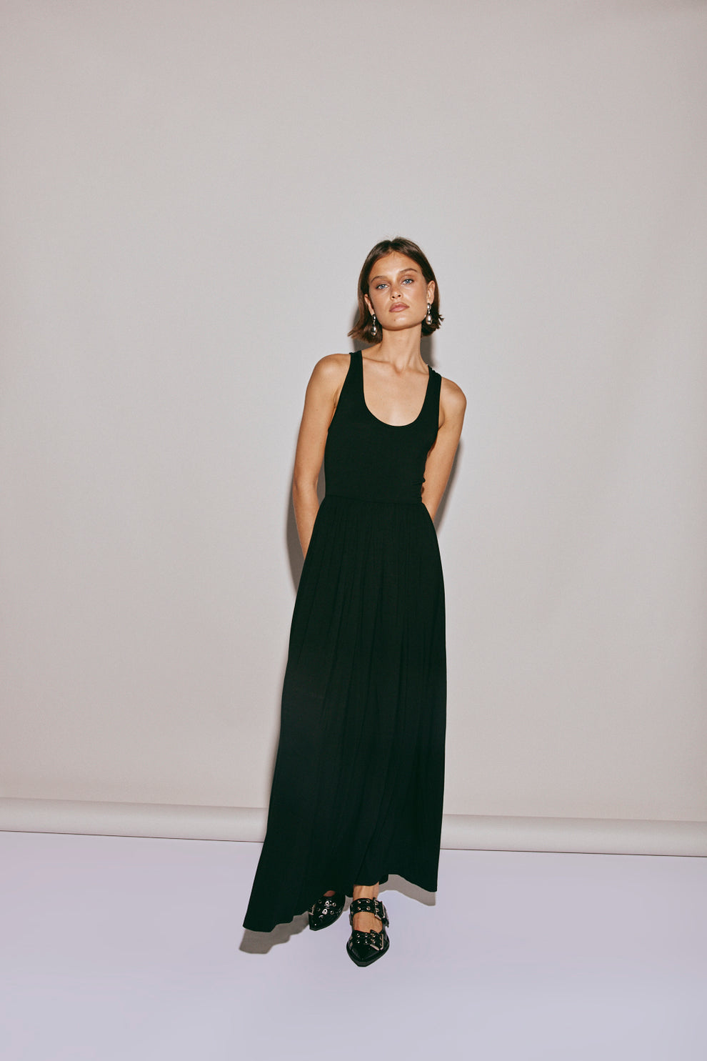 Lena Maxi Dress Black - Image 5