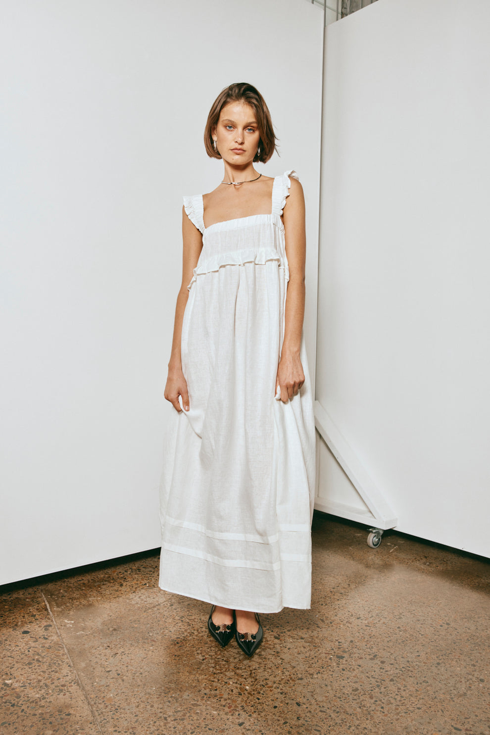 Curate & Create Smock Maxi Dress White - Image 5