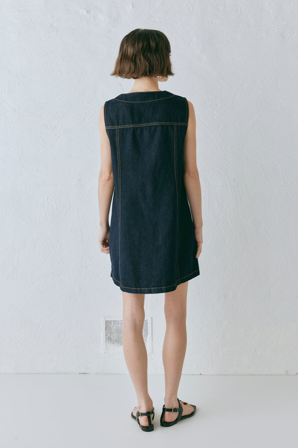 Aston Denim Mini Dress Indigo