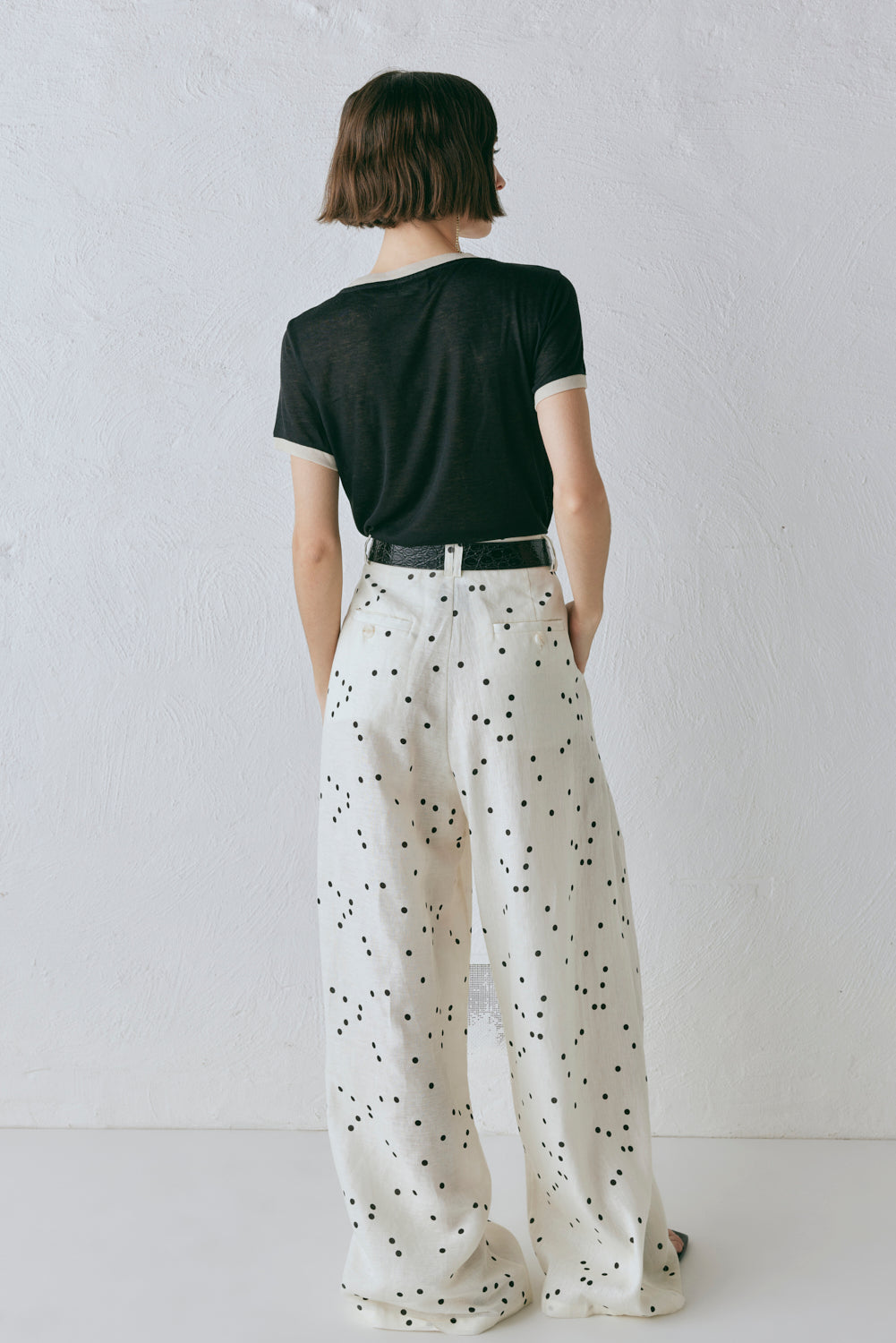 Skye Linen Pants Dot