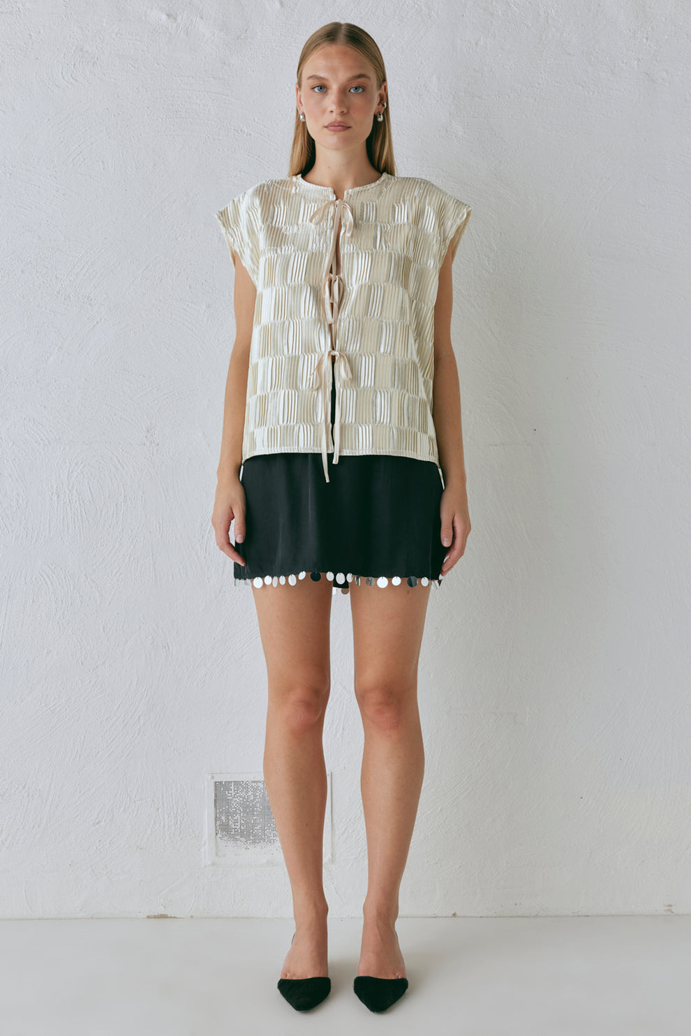 Collective Tops - Enni Smock Top Cream secondary image