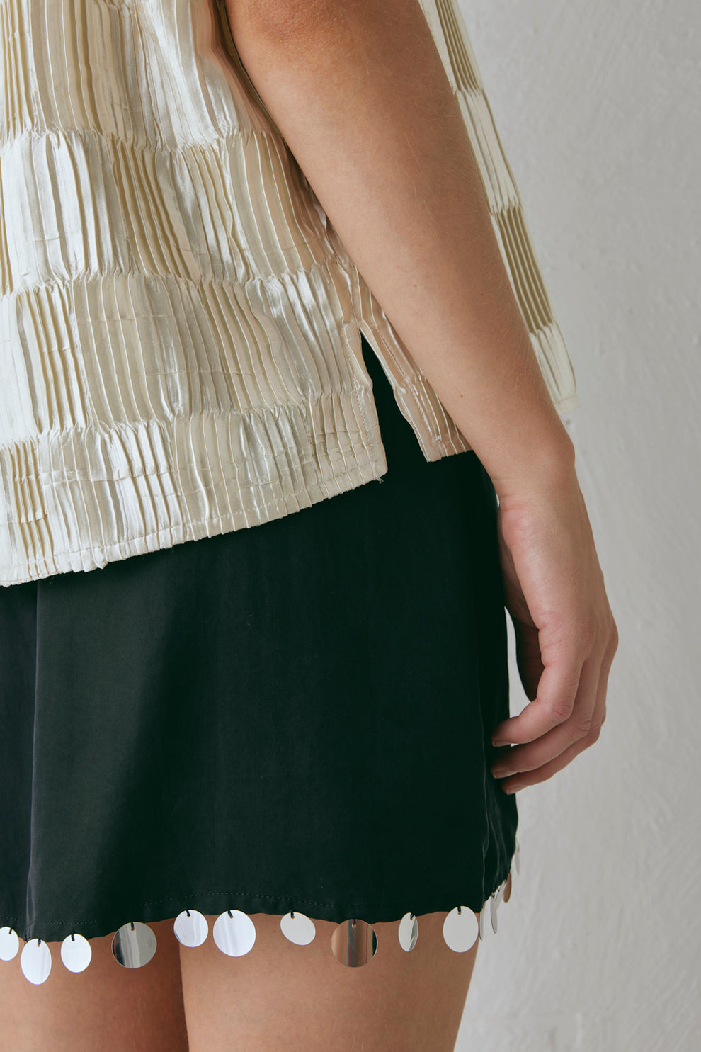 Collective Tops - Enni Smock Top Cream sixth image