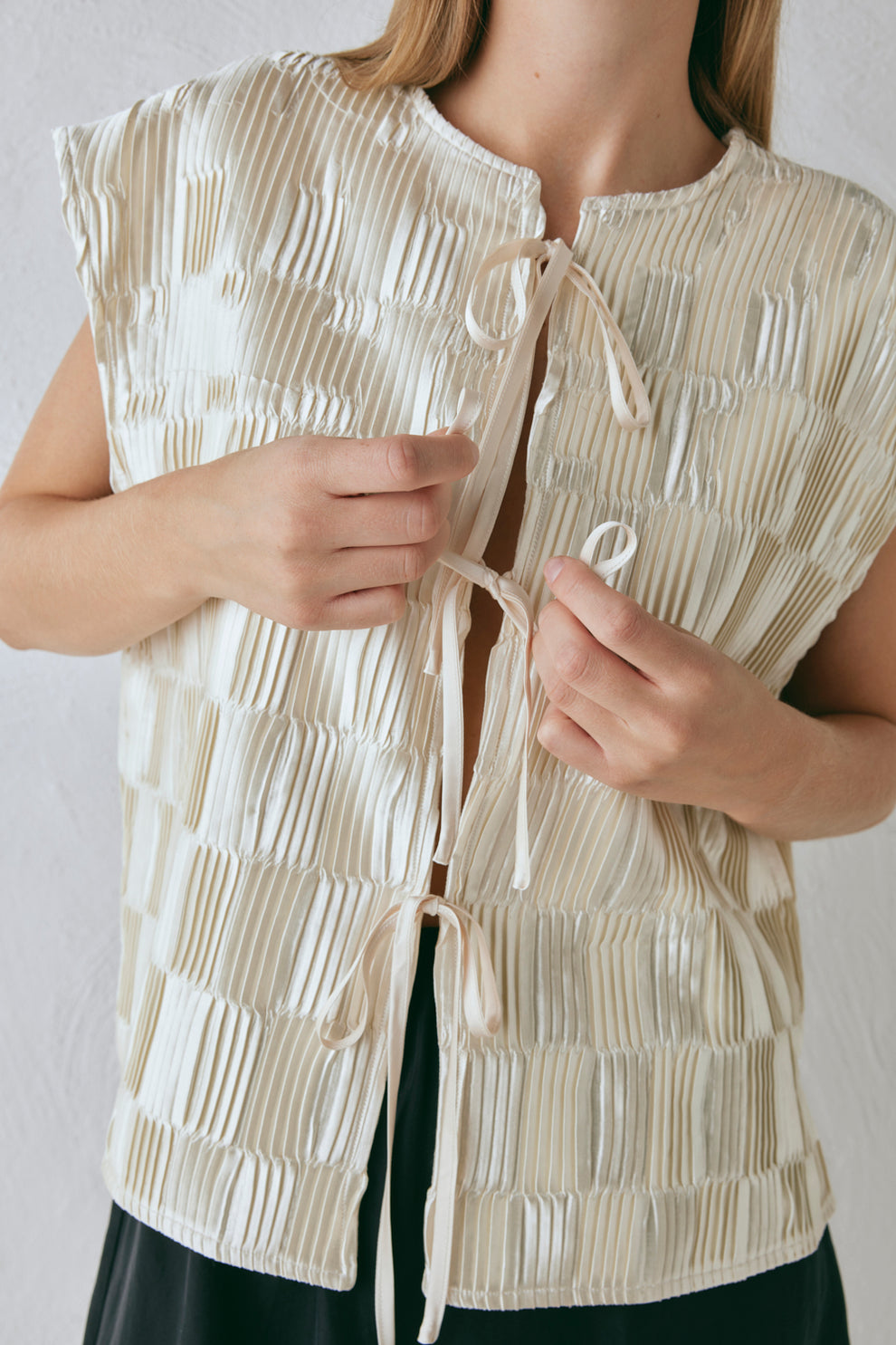 Collective Tops - Enni Smock Top Cream third image