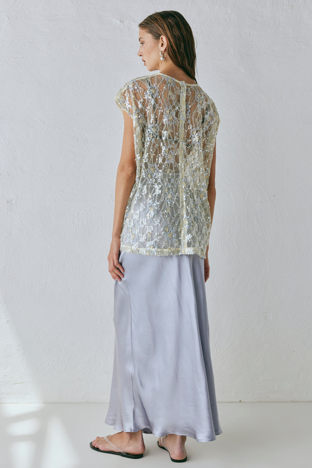 Devyn Sequin Top Lace