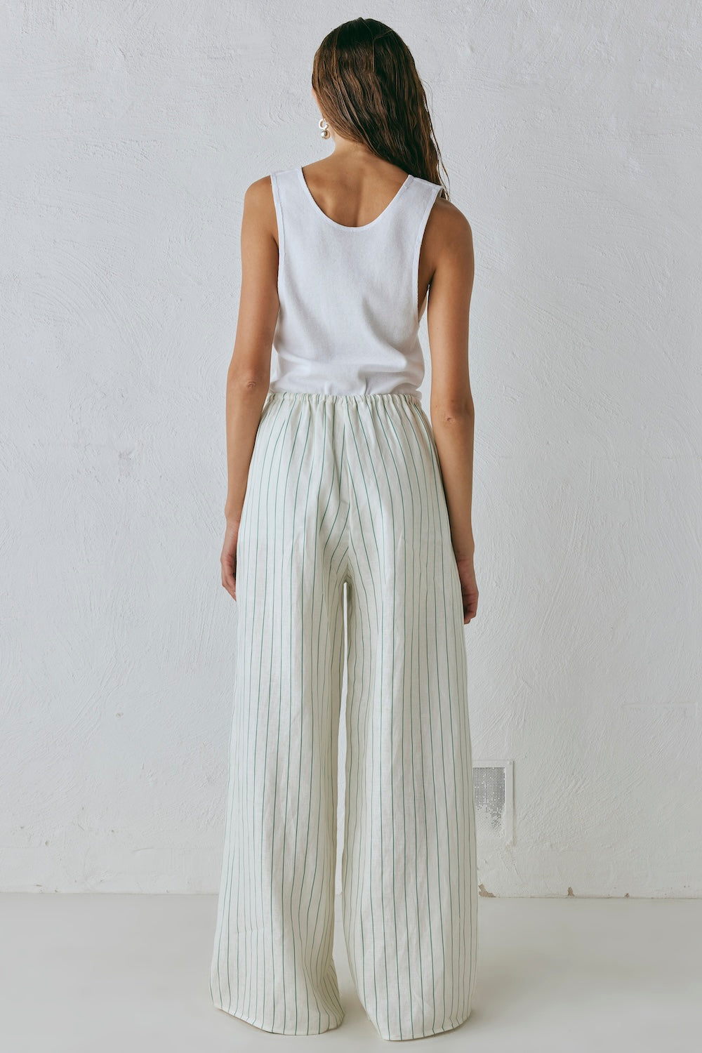 Raya Linen Pants Stripe