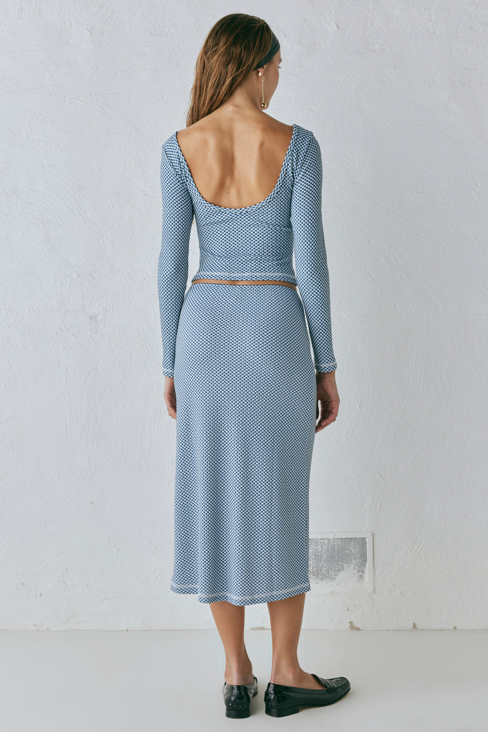 Holland Midi Skirt Blue