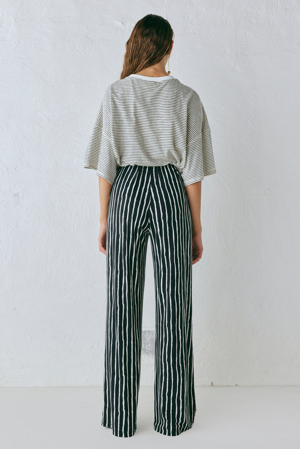 Rieti Pants Black Stripe