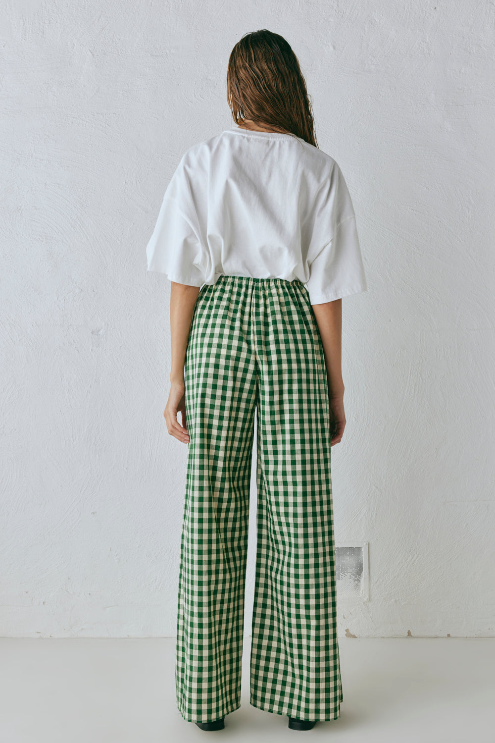 Raya Pants Green Check