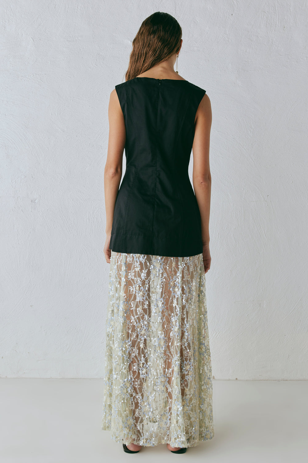 Robbie Sequin Maxi Dress Black