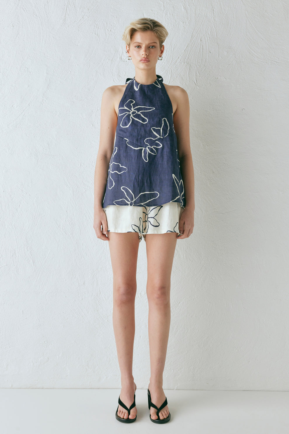 Collective Tops - Sierra Linen Top Fleur fourth image