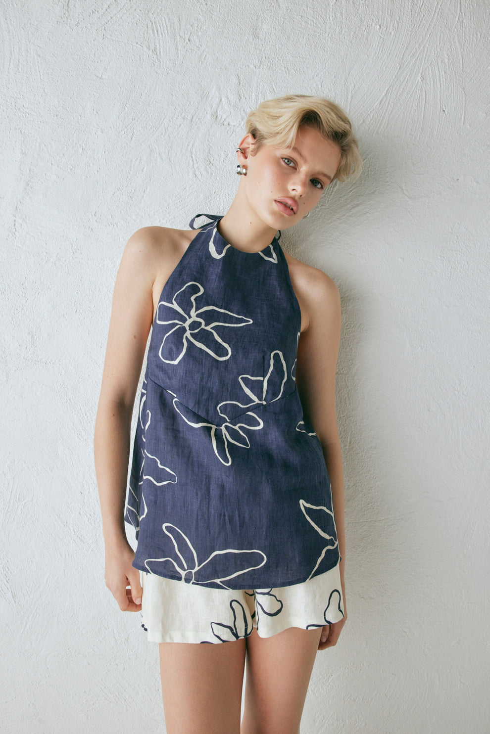 Collective Tops - Sierra Linen Top Fleur secondary image