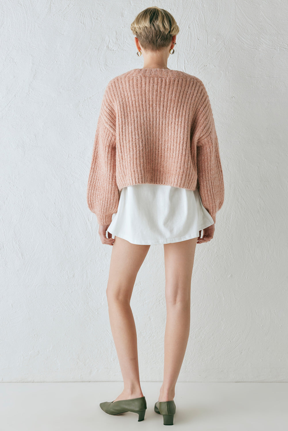 Elsie Knit Cardigan Rose Marle