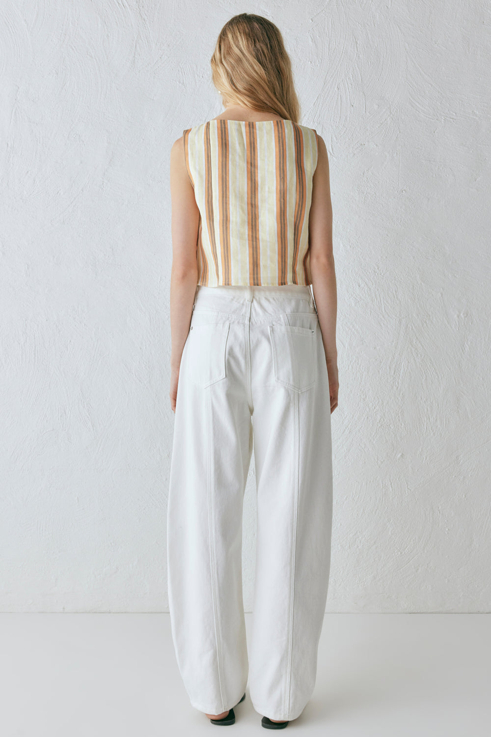 Ama Linen Top Stripe
