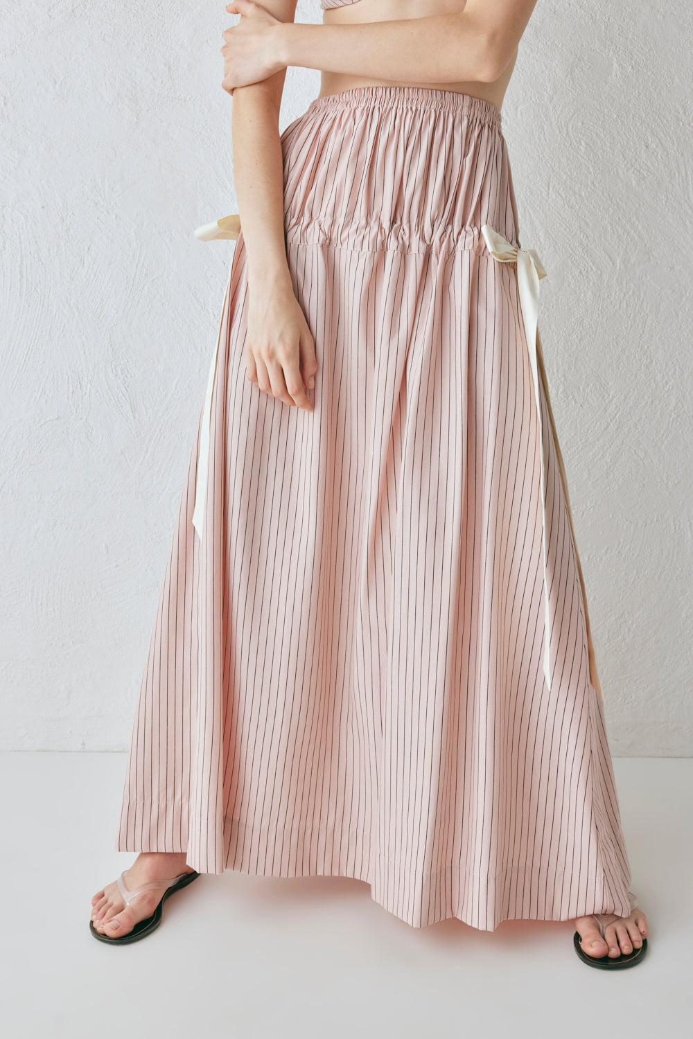 Lily Maxi Skirt Pink Stripe – VRG GRL - Main Image