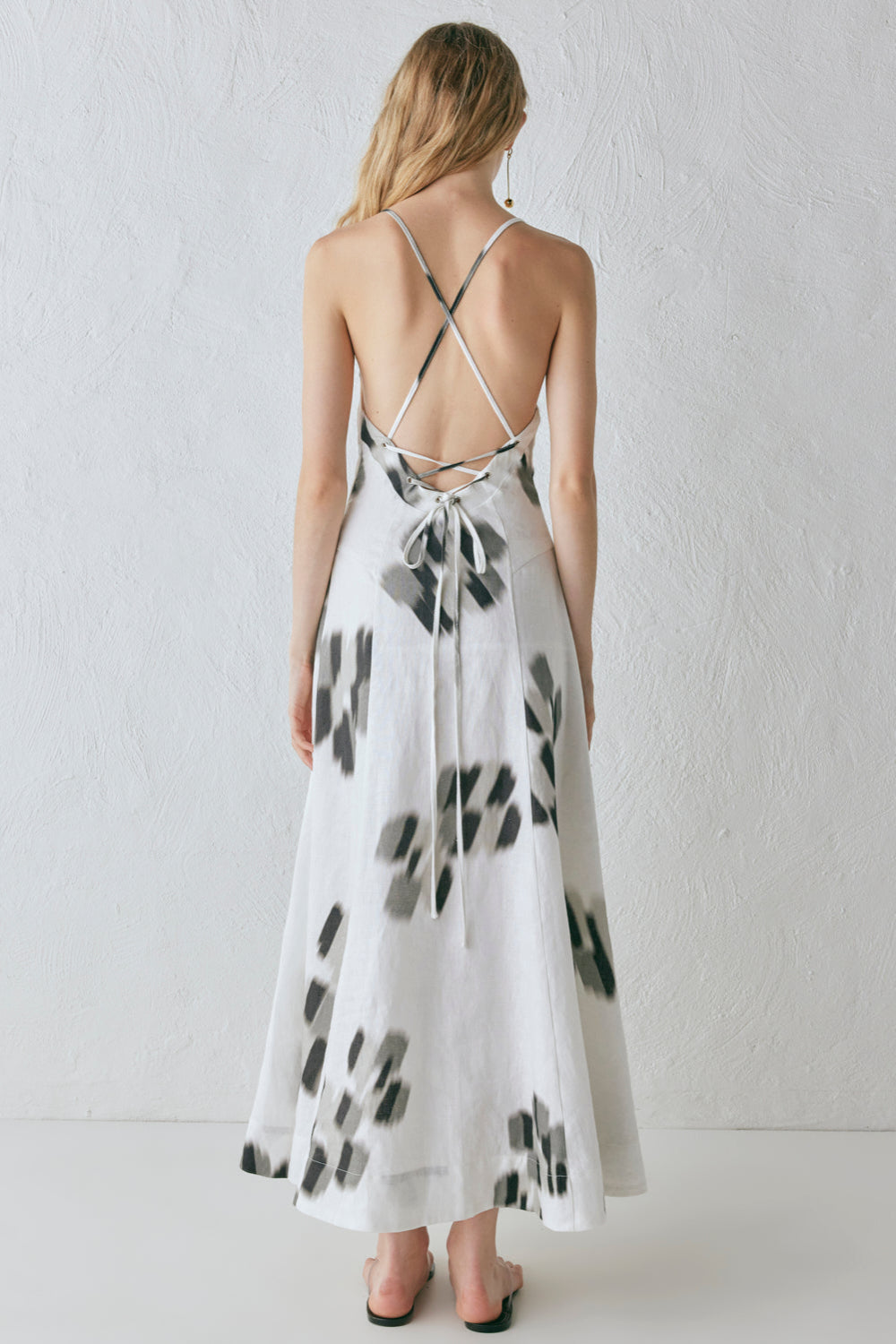 Stef Linen Maxi Dress Flor