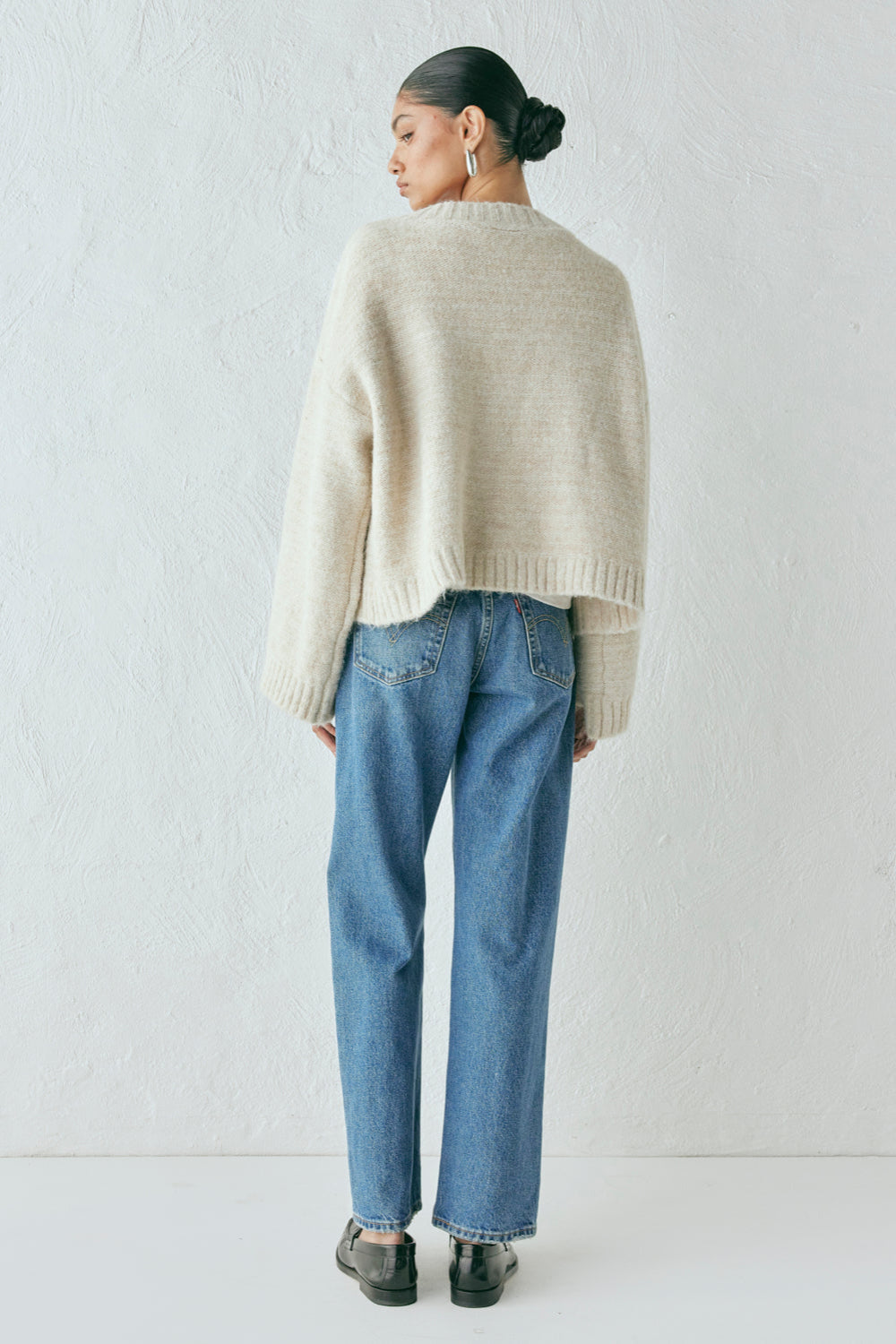 Leni Knit Cardigan Oat Marle