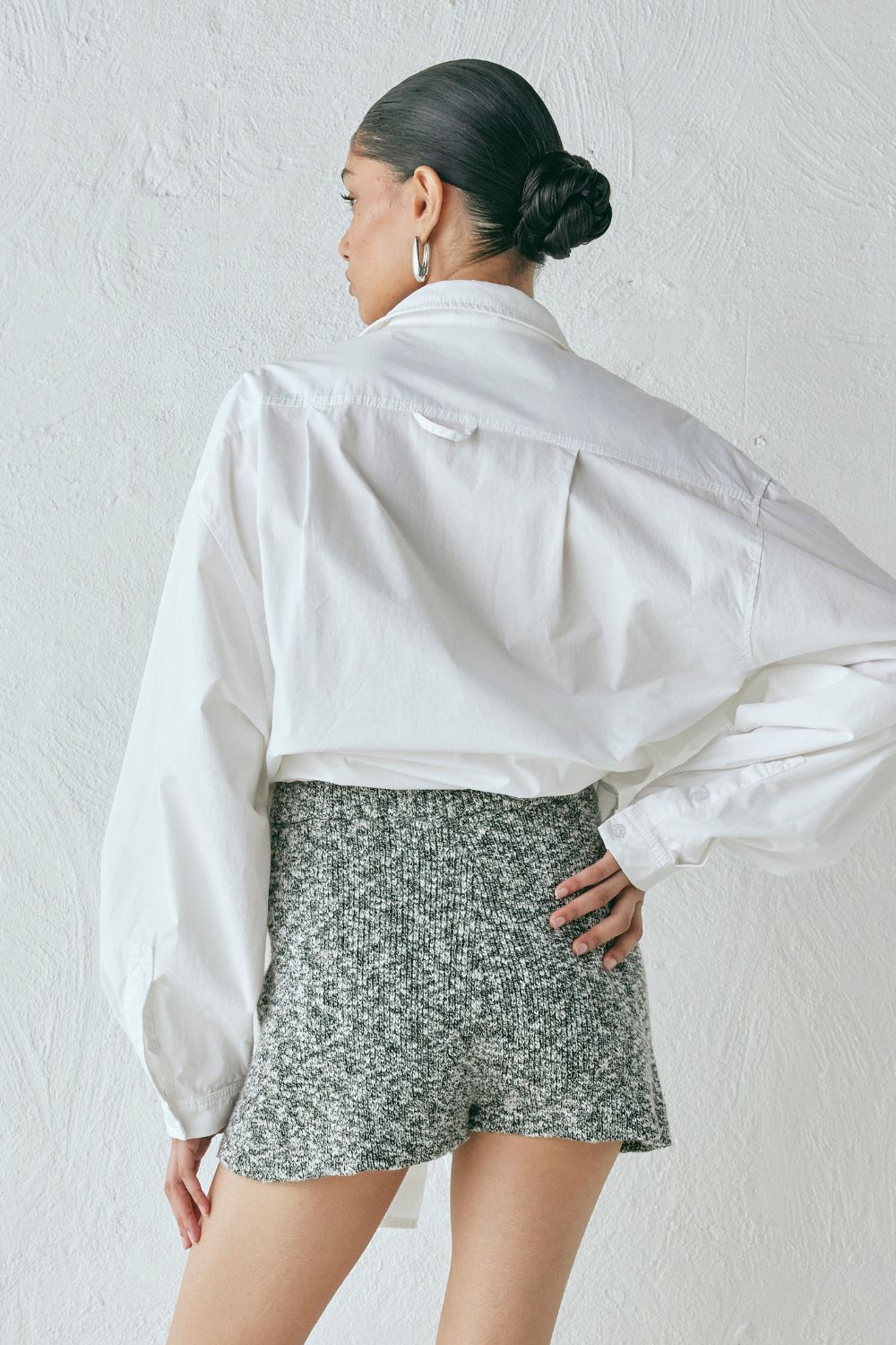 Shai Knit Shorts Grey Marle