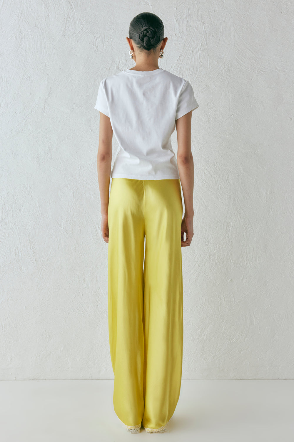 Josefin Satin Pants Citrus