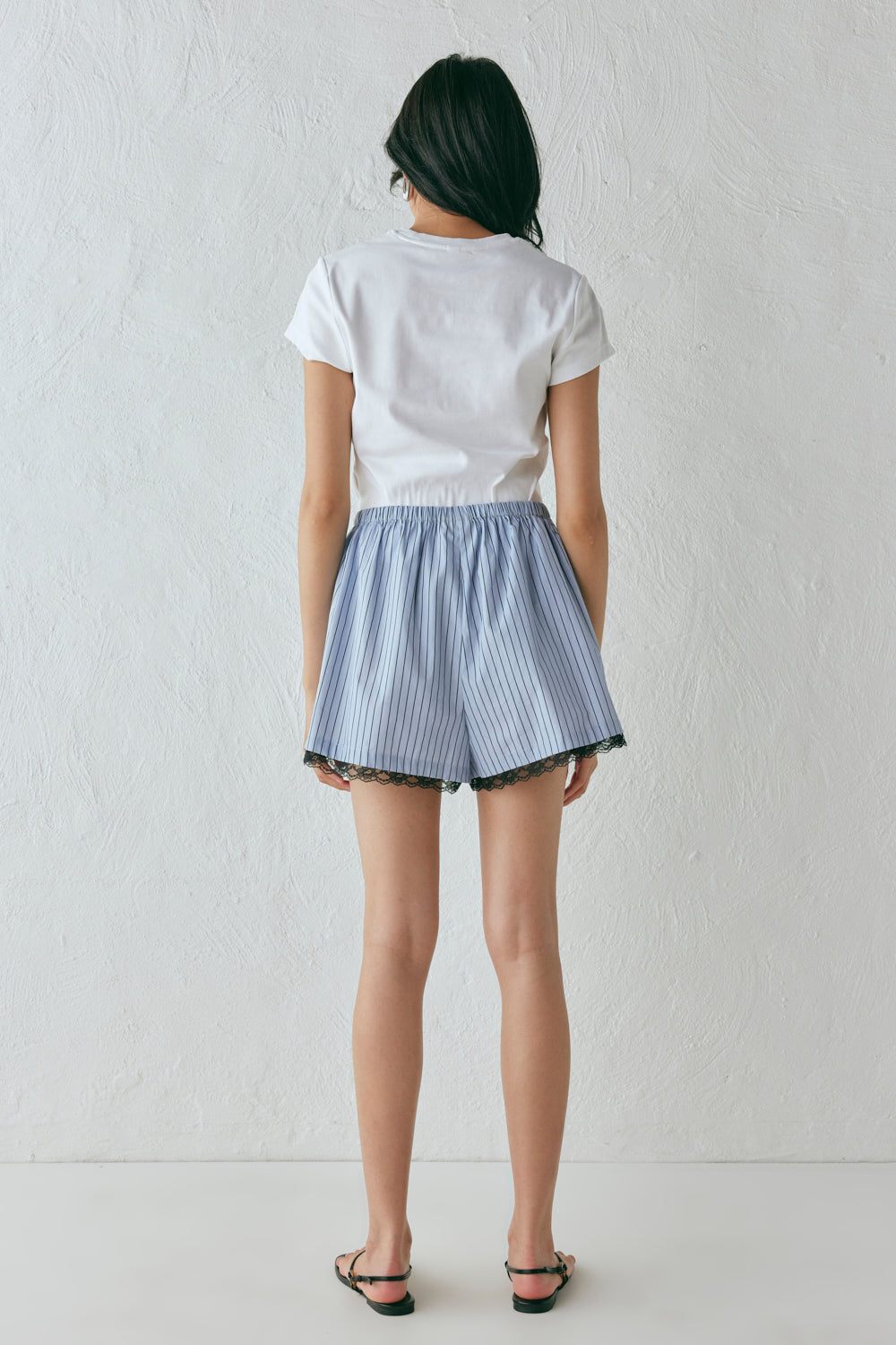 Ava Shorts Blue Stripe