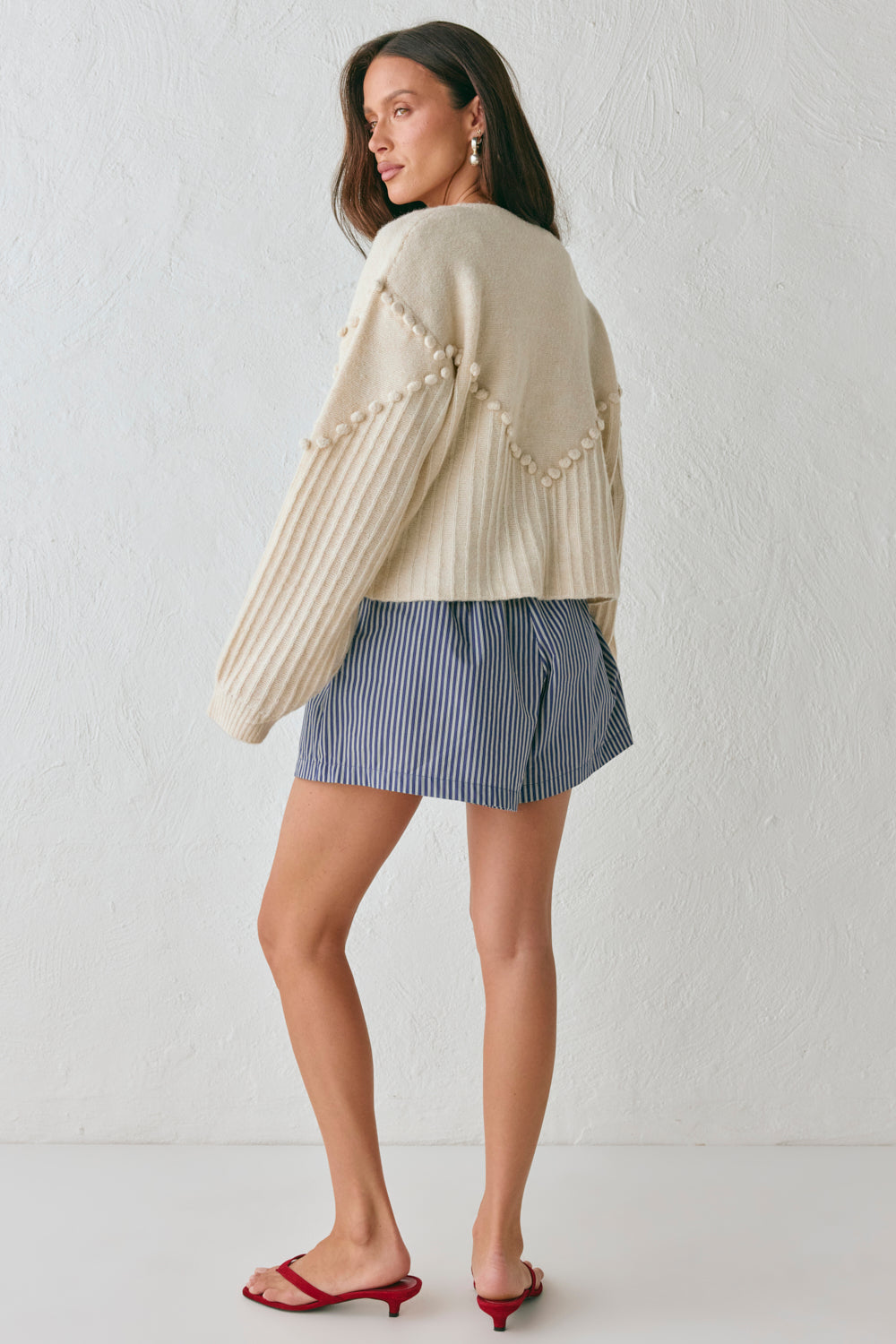 Miji Knit Cardigan Cream