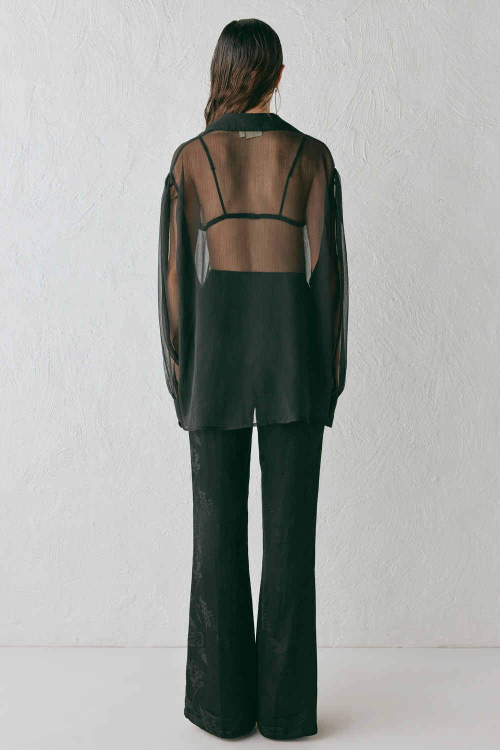 Matise Jacquard Flare Pants Black