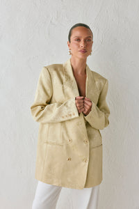 Kyra Jacquard Blazer Pistachio