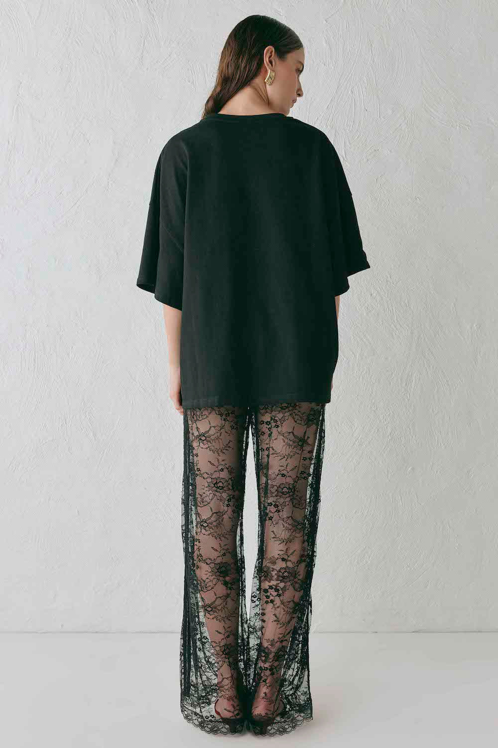 Devyn Lace Pants Black