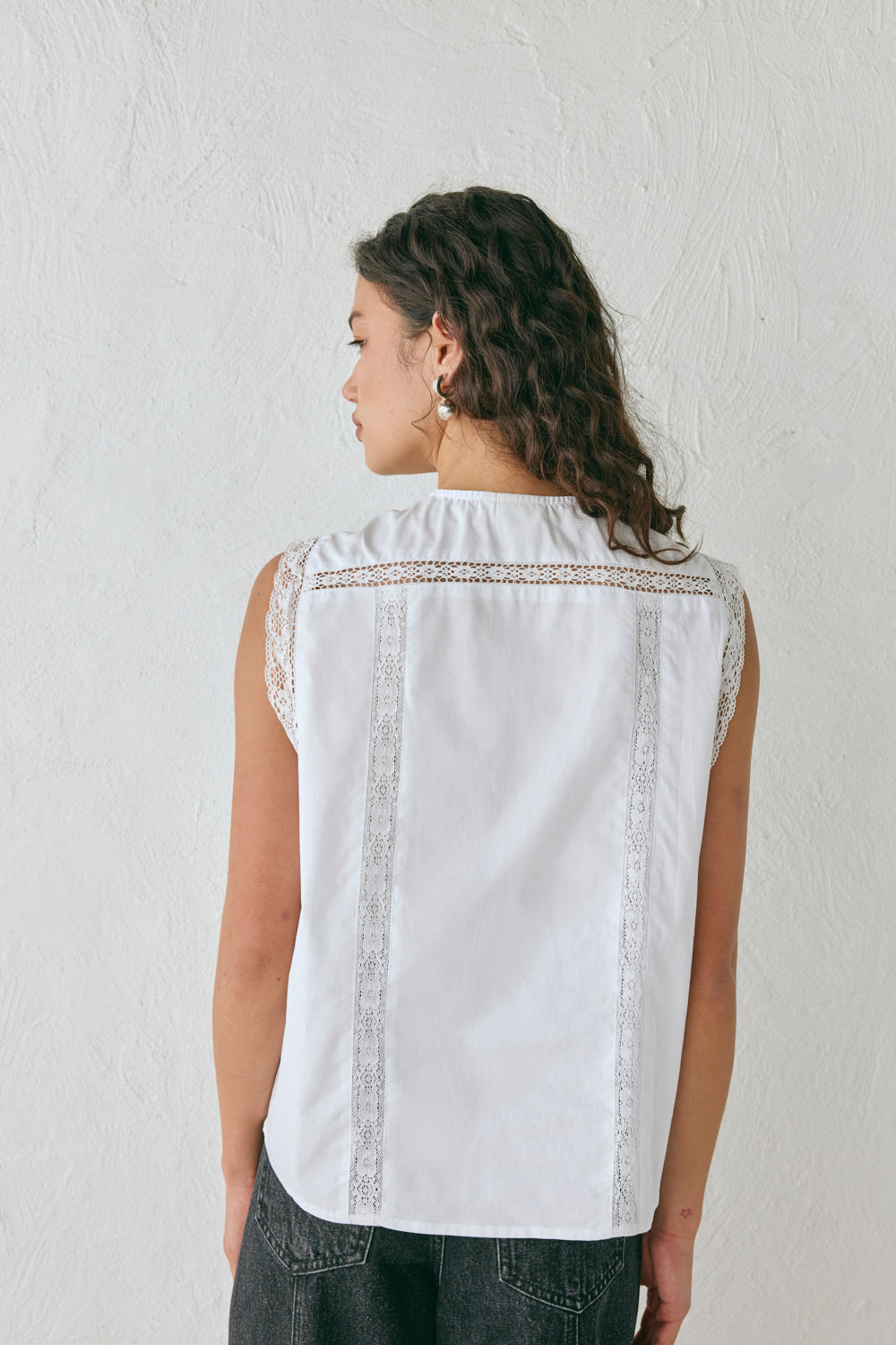 Amber Smock Top White