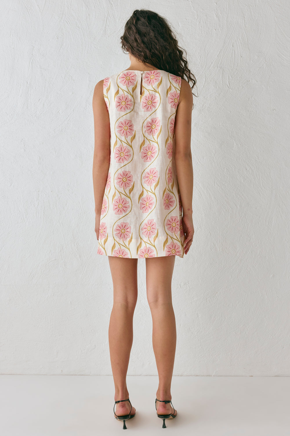 Aftersun Linen Mini Dress Bloom