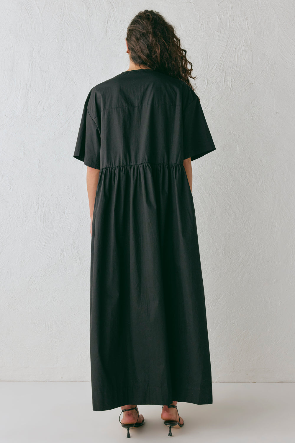 Naomi Smock Maxi Dress Black
