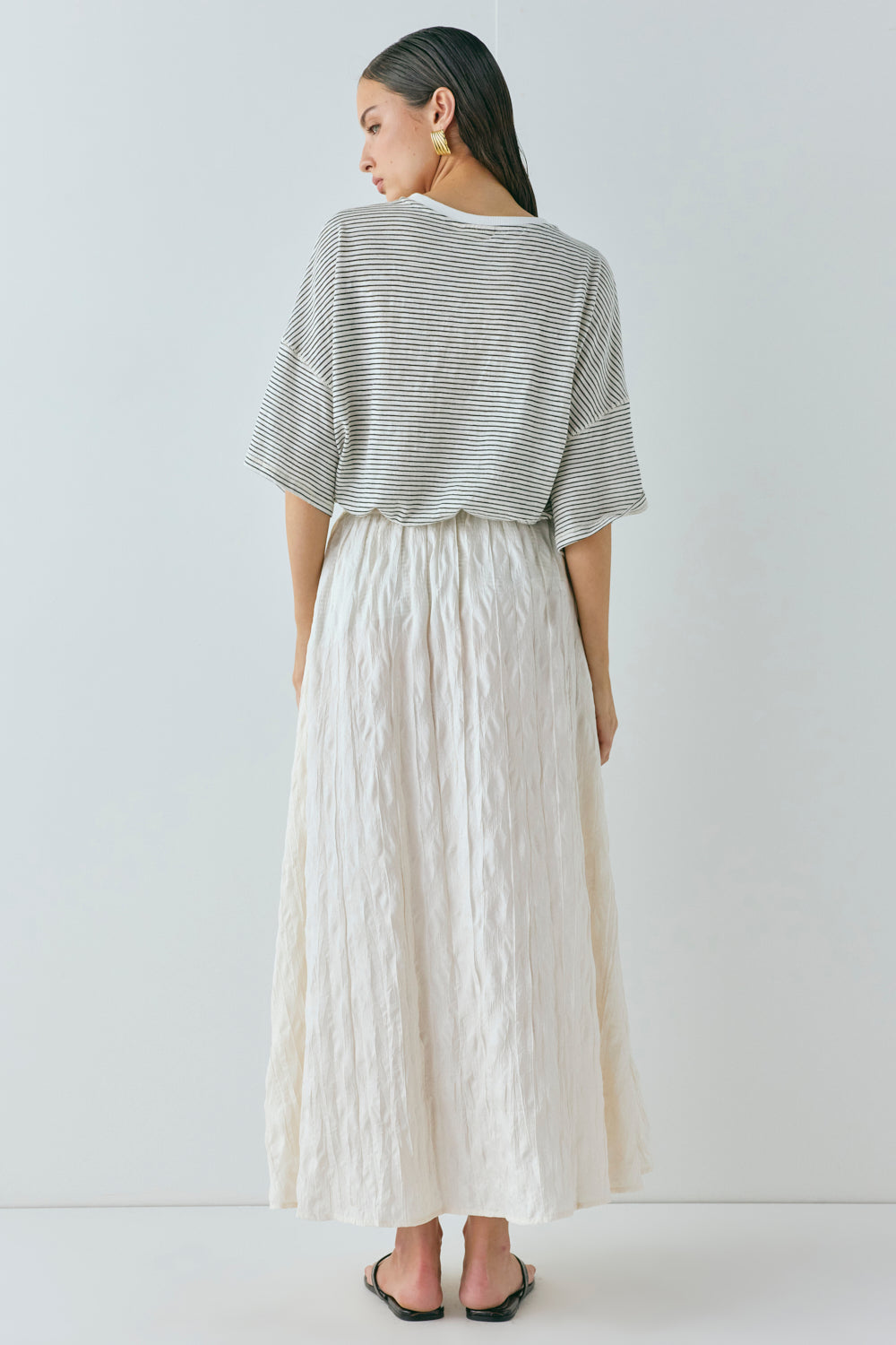 Solara Midi Skirt Cream