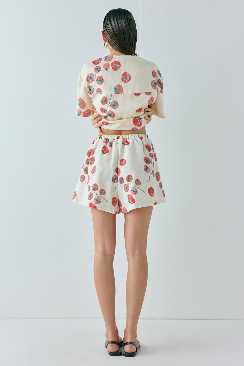 Annika Linen Shorts Roma