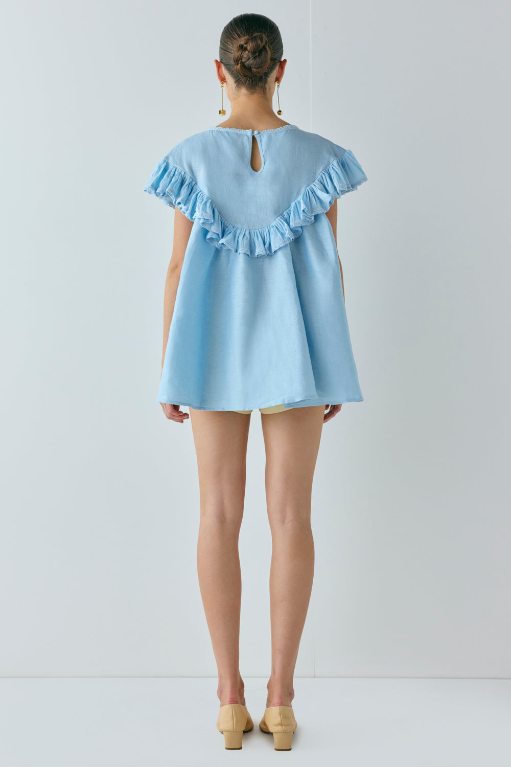 Viola Linen Tunic Sky