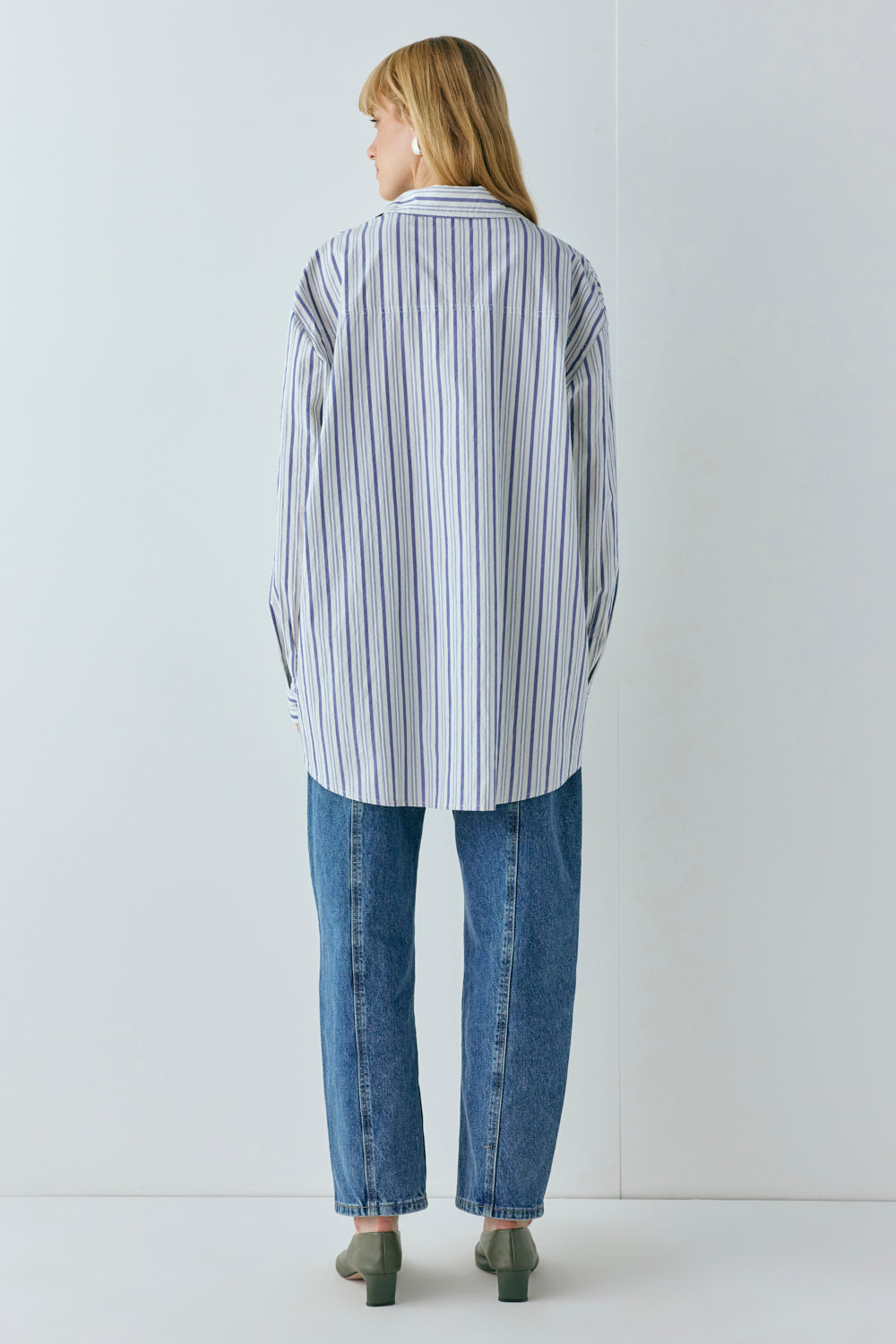 June Shirt Powder Stripe