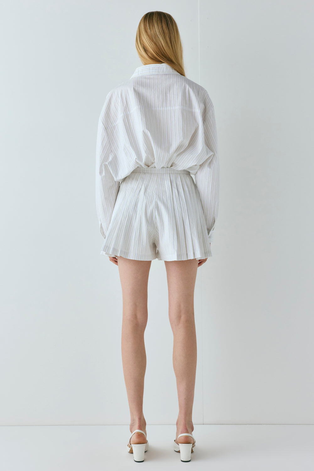 Nala Shorts Cream Stripe