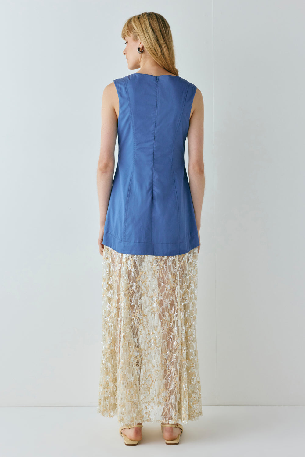 Robbie Sequin Maxi Dress Cobalt