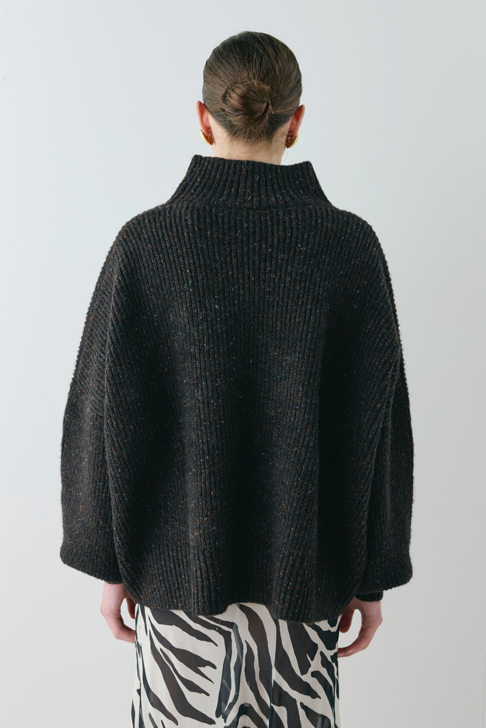 Yumi Knit Jumper Black Speckle