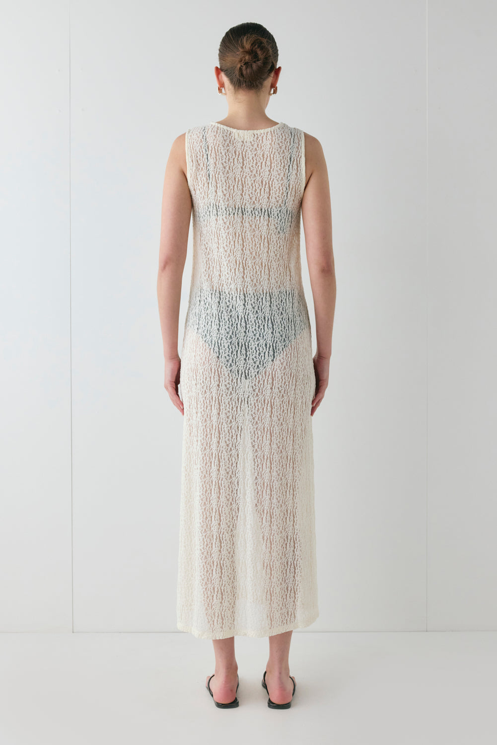 Estelle Lace Midi Dress Cream