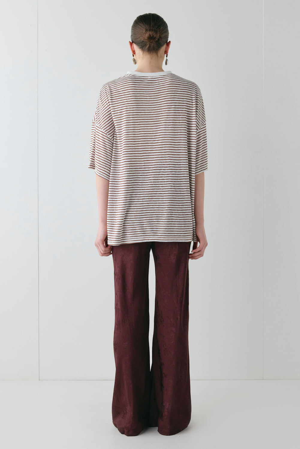 Willow Tee Brown Stripe