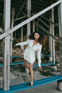 Mila Bias Shirt Cream