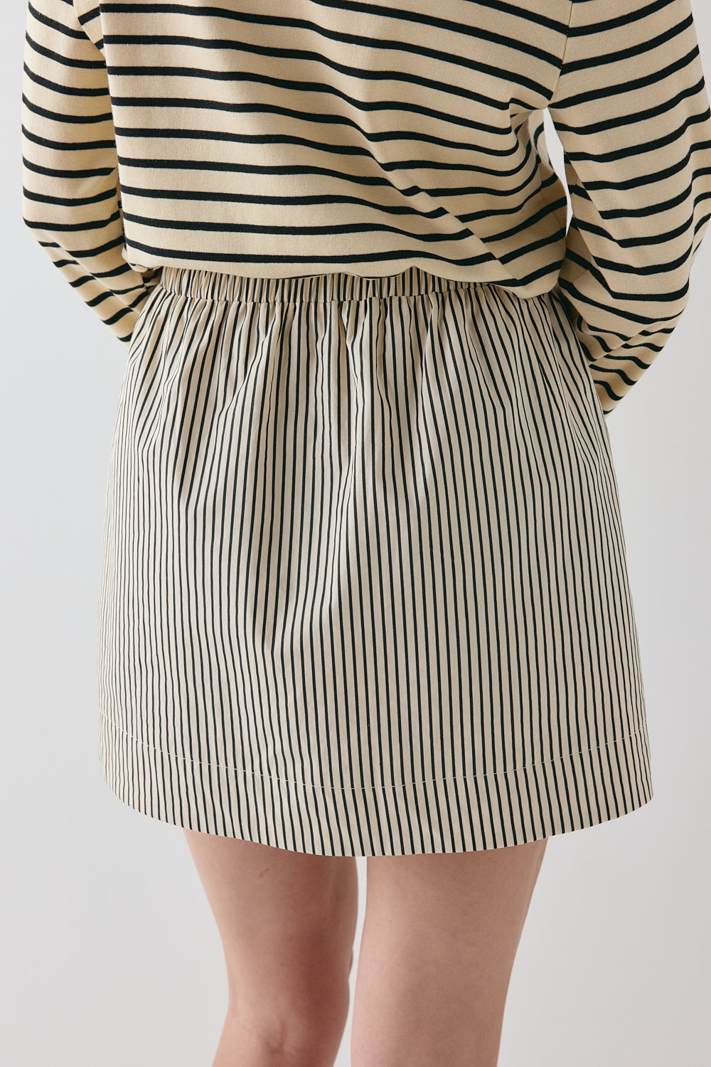 Elka Mini Skirt Black Stripe