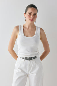 Cora Tank White