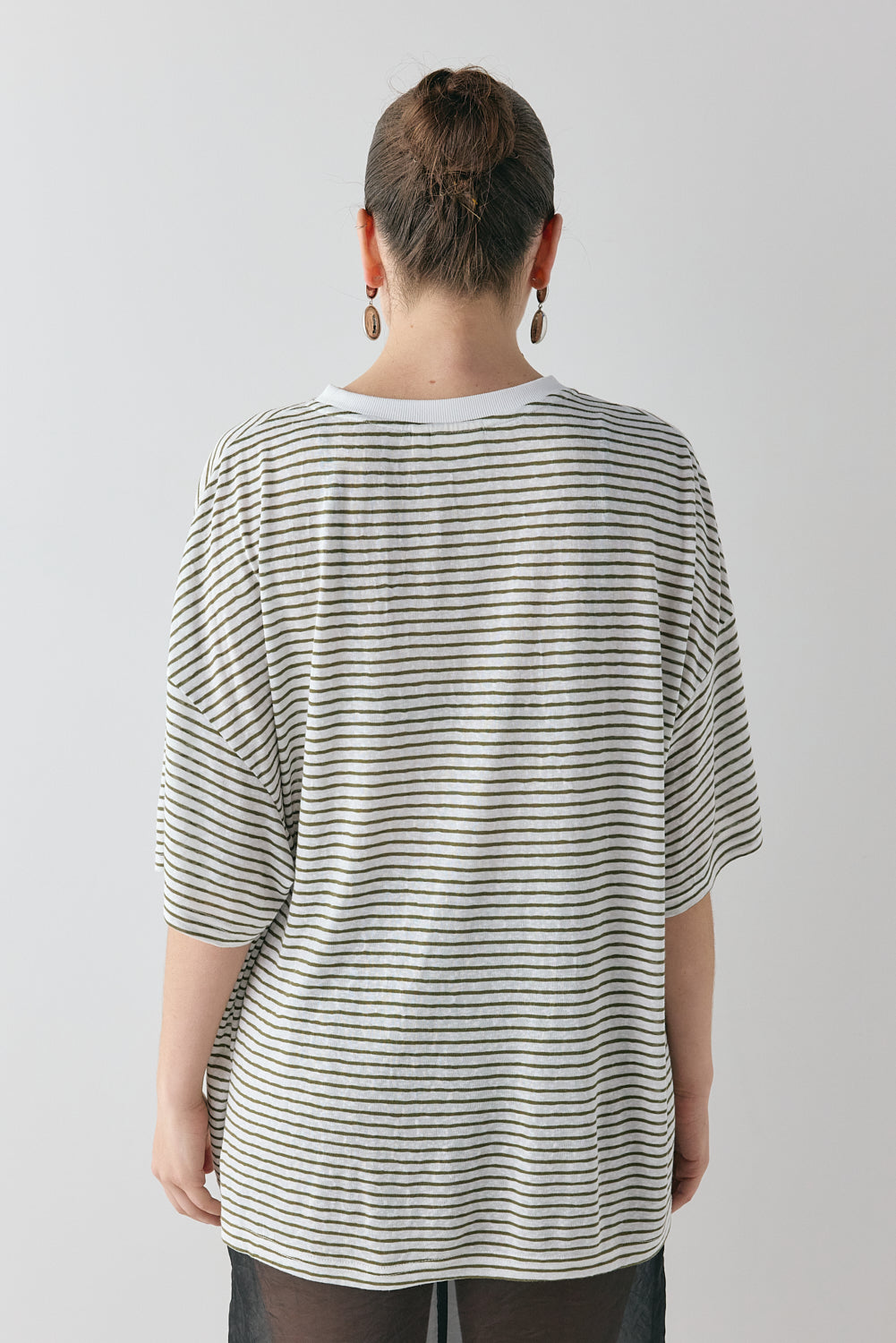Willow Tee Khaki Stripe