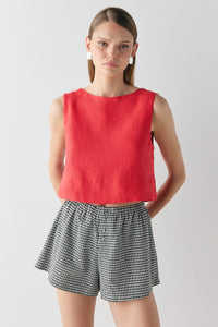 Eira Shorts Black Check